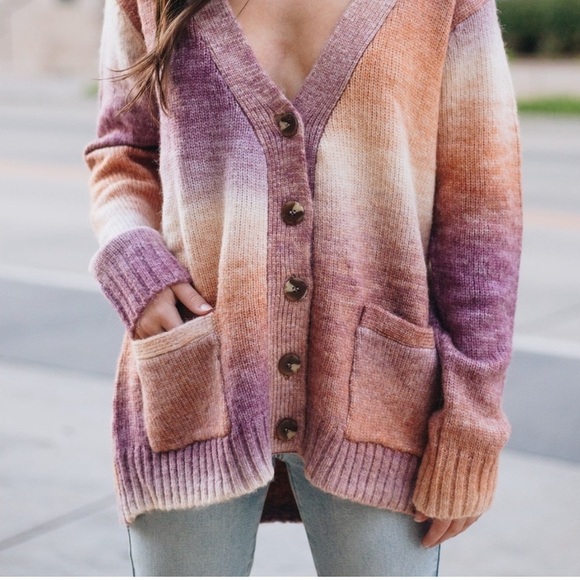 LIKE NEW VICI Ombré Cardigan - Picture 1 of 7